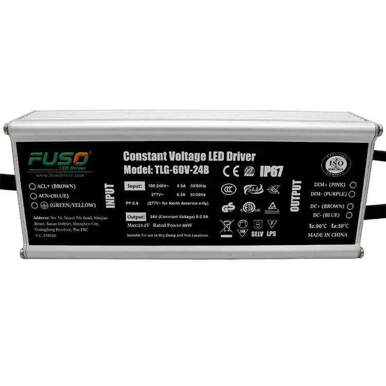 Mengapa Memilih Pemacu LED Voltan Malar PF 24V 60W Tinggi?